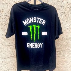 Monster Energy T-Shirt, Nwot Monster Energy Hoodie, Monster Energy T-shirt, Monster Energy Drink Logo, Monster Shirt, Monster Tshirt, Monster Energy, Energy, Tee Shirts, Mens Shirts