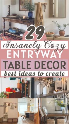 Entry Table Decor Ideas Functional Foyer