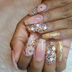 Pinterest: @QueenMMi33 Glamour Nails Sparkle Bling Bling, Nails Sparkle, November Nails, Glamour Nails, Glam Nails, Fabulous Nails, Unique Nails