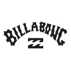 the logo for billabong 2 is shown in black on a white background,