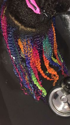 Baddie Hair, Curly Color, Best Hair Straightener, Rainbow Hair Color, Cute Hair Colors, Hair Flow, Dyed Hair Inspiration, Editorial Hair, Colored Curly Hair