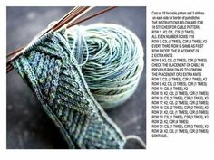 an article about knitting with yarn and needles