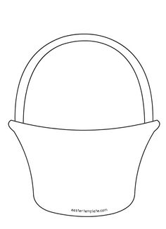 a drawing of a basket on a white background