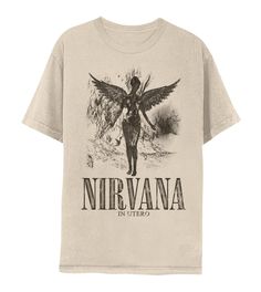 PRICES MAY VARY. Come as you are in Nirvana apparel! Iconic, comfortable styles inspired by the legendary grunge band that defined the '90s and became timeless music legends YEP, IT'S OFFICIAL! Our cool graphic t shirts are officially licensed. These super comfy tees are designed and printed in the USA by American Classics, a leader in high-quality retro, vintage style apparel since 1994 HIGH QUALITY CLOTHES, COMFY & COOL short sleeve, crewneck, t shirt for men, women, unisex. Pairs well with bu 90s Grunge Music, Nirvana In Utero, Nirvana Tee, Nirvana Shirt, Grafic Tees, In Utero, Grunge Tee, Grunge Shirt, Grunge Band