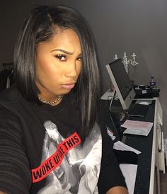 The cutest bob cut See In Weave, Bob Sew In, Weave Bob, Long Asymmetrical Bob, Human Hair Wigs Blonde, Brazilian Straight Hair, Remy Human Hair Wigs, Lace Front Human Hair Wigs