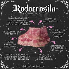 Propiedades y usos del RODOCROSITA #cuarzos #rodocrosita #rodocrositausos #cuarzorodocrosita #propiedadesrodocrosita A Little Life, Crystal Gems, Stones And Crystals, Reiki, Witch, Universe, Instagram Profile, Crystals, On Instagram