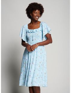 Disney Cinderella Blue Smocked Midi Dress - BoxLunch Exclusive | BoxLunch Cinderella Blue, Indie Dresses, Cinderella Dress, 2024 Wishlist, Casual Summer Outfits For Women, Going To Sleep, Disney Cinderella, Athletic Dress, Cinderella Dresses