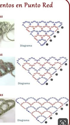 the instructions for how to crochet an ornament in spanish and english