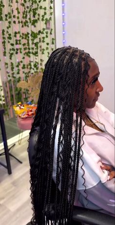 Medium Boho Knotless, Sleek Hairstyle, Best Braid Styles, Boho Knotless, Birthday Hairstyles, Black Ponytail Hairstyles, Braided Styles, Cute Braided Hairstyles