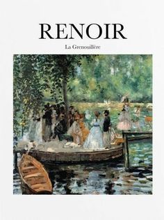 the cover of renoir magazine with people on a boat in the water and trees