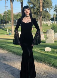 Goth Velvet Dress, Goth Dress Long, Goth Dress Formal, Gothic Victorian Dresses, Vampire Wedding, Goth Prom