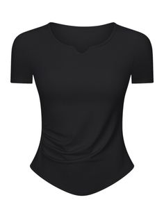 Elevate Your Active Wear with the Millennia Notched Short Sleeve Active T-Shirt Discover the perfect blend of comfort and style with the Millennia Notched Short Sleeve Active T-Shirt. Designed for those who lead an active lifestyle, this t-shirt offers exceptional functionality without compromising on fashion. Key Features: Detachable Chest Pads: Customize your support and comfort with easy-to-remove pads, giving you the flexibility to tailor your fit. Basic Style: A timeless design that pairs e Sheer Mini Dress, Workout Tops For Women, Notched Neckline, Backless Mini Dress, Maxi Dress Cocktail, Maxi Dress Formal, New Tops, Basic Style, White Mini Dress