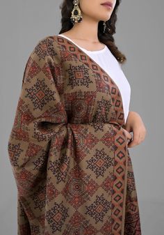 "Item Description  Item - 1 PC Wool Reversible Kullu Shawl Fabric - Wool Pattern :- Floral Weight - : 0.380 Kg (Approx) Size : 80\" x 40\" Inches ( 203 X 101 Cm) (Approx) Wash Care - Dry Clean / Hand Wash in Cold Water Product Description * Beautiful Designs, made From Rare High Quality Materials. Each Piece is A Testimony To Superior Craftsmanship And Skillful Weaving. Used :- Shawl, Meditation Wrap, Winter Blanket, AC Throw, Kullu - Khaddi weave inspired from the design language of the traditi Bohemian Pashmina Shawl For Festive Occasions, Bohemian Printed Dupatta For Festive Occasions, Bohemian Brown Dupatta For Festive Occasions, Bohemian Beige Pashmina Shawl For Winter, Bohemian Winter Festive Shawl, Winter Festive Multicolor Dupatta, Multicolor Bohemian Dupatta For Winter, Festive Multicolor Winter Dupatta, Multicolor Bohemian Pashmina Shawl For Winter