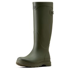 This smartly designed and practical welly features adjustable back closure and an easy-off heel-kick feature. Fortified rubber protects your feet and keeps you dry for your day-to-day chores outdoors. Kelmarsh Rubber Boot | Product Features : 0 : 4LR™ technology provides lightweight support and stability, 1 : Durable waterproof rubber construction, 2 : Removable All Day Cushioning insole, 3 : Duratread™ sole with easy-off heel kick feature | Women's Kelmarsh Rubber Boots in Olive Vulcanised rubb Natural Essence Style, Garden Boots, Rain Boots Women, Paddock Boots, Women's Shooting, Natural Essence, Riding Tights, Country Boots, Rubber Boot