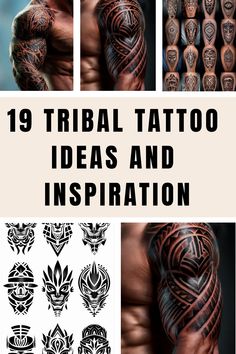 19 Tribal Tattoo Ideas and Inspiration Warrior Back Tattoo, African Tribe Tattoo, Trible Tattoos, Men's Tattoos, Masculine Tattoos, Raw Design, Facial Tattoos, Neck Tattoo For Guys