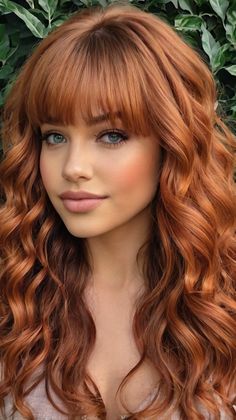 39 Copper Peach Hair Color Ideas Copper Peach Hair, Ginger Beauty, Peach Hair Color, Copper Hair Color Ideas, Peach Hair Colors, Framing Highlights, Peach Hair, Red Haired Beauty, Copper Hair Color