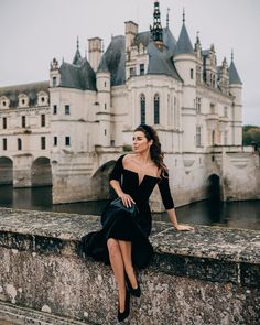 Ketevan Giorgadze on Instagram: “A classy and elegant black dress is  every girl’s best friend 🖤 @_sau_lee_  Swipe for the BTS!” Long Black French Dress, French Women Little Black Dress, Sau Lee, Elegant Black Dress, Classy And Elegant, Boutique 1861, French Girl, Girl Style