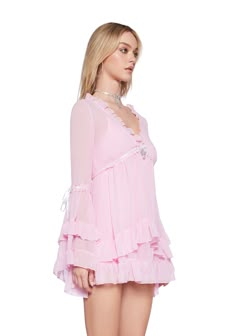 Widow Chiffon Mini Dress With Bell Sleeves And Cross Charm - Black – Dolls Kill Halloween Strawberry, Pretty Sundresses, Sabrina Concert, Adorable Clothes, Dress With Bell Sleeves, Pretty Pink Princess, Sassy Outfit, Sugar Thrillz, Chiffon Mini Dress