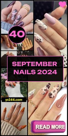 September Nail Art Designs, Latest Nails Design 2024, Nail Design 2024, Fall Nail Designs 2024