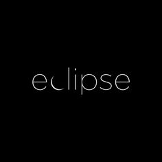 the word eclipse is written in white on a black background, and it appears to be made