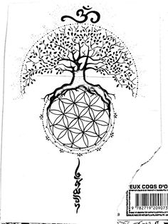 the tree of life is depicted in this coloring book