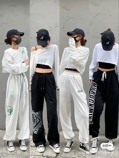 Street Wear Dance Outfit, Off Duty Dancer Style, Hiphop Dance Outfit Black And White, Dance Outfit Inspiration, Black And White Sporty Outfit, Outfit For Dancers Hip Hop, Dancer Casual Outfits, Zumba Outfits For Women Aesthetic, Modern Dance Class Outfit