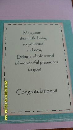 congratulations card for baby to be born