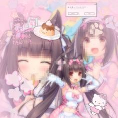 Nekopara Chocola, Kawaii Core, Super Kawaii, Cute Icons, Vibrant Colors, Pastel, Tags, Anime, Kawaii