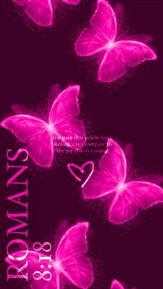 Romans 8:18 #bible #verse #wallpaper #pink #butterfly #butterflies #bibleverse Pink Bible Verse Wallpaper Iphone, God Pink Wallpaper, Pink Butterfly Aesthetic Wallpaper, Pink Money Aesthetic, Ipad Asthetics, Demure Wallpaper, Bible Verse Wallpaper Pink, Cute Preppy Wallpapers, Pink Bible Verse Wallpaper