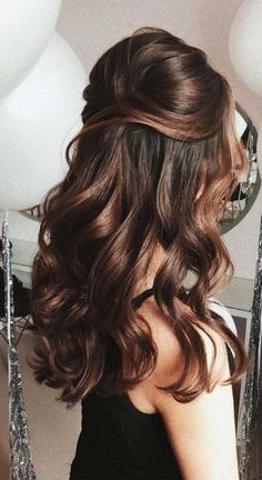 Bridal Hair Half Up, Wedding Hair Half, Wedding Hairstyles Medium Length, Bridesmaid Hair Half Up, Hairstyles Braided, Long Hair Wedding Styles, Wedding Hair Inspiration, Wedding Hair Down, Short Wedding Hair