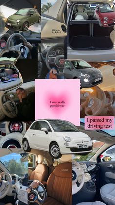 a collage of different cars with the words i missed my driving test