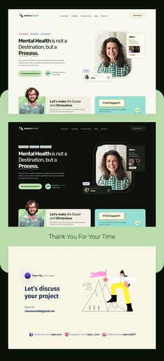 the website design for dental health services