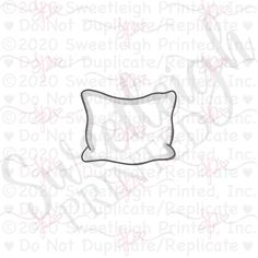 Pillow Cookie Cutter - Sweetleigh Slippery Rock University, Usa Print, Star Pillows, Sweet Words, Soapy Water, Etsy Shipping, Hand Wash, Heat, Pillows