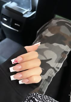 Nails With The Initial M On It, W Initial Nails, V Initial Nails, Nails Inspo Initials, Z Initial Nails, Hidden Initial Nails, Square Acrylic Nails With Initial, Nails With N Initial, Initial Nail Design