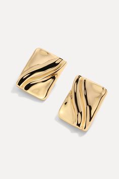 Adva Clip on Earrings – Lili Claspe Lili Claspe, Brass Earrings, Jewelry Cleaner, Jewelry Pouch, 14kt Gold, Designer Earrings, Clip On, Warm Water, Rhodium Plated