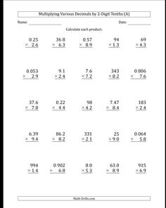 the worksheet for multiplying by 3 digit numbers with fraction place value