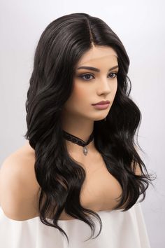 Jet Black Lace Front Wig, Silver Blonde Ombre, Black Wavy Wig, Wig Construction, Blonde Ombre Balayage, Black Wavy Hair, Celebrity Wigs, Natural Looking Wigs, Black Texture