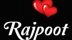 the word rapoot with two red hearts on it's black backround