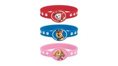 Paw Patrol Rubber Bracelet Party Favors (3 ct) | Dollar General Paw Patrol Party Games, Paw Patrol Favors, Paw Patrol Stickers, Paw Party, Ballerina Jewelry Box, Bracelet Colors, Pokemon Dolls, Slime Toy, Easy Valentine Crafts