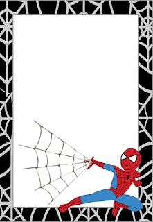 a spider man is holding on to the web