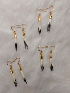 Natural porcupine quill charms  1.5 - 2 inches long    **as these charms are handmade, there may be a slight difference in appearance/length from the picture. Thank you. Porcupine Quill Jewelry, Quill Jewelry, Porcupine Quills, Studs Gold, Jewelry Earrings Studs, Jewelry Earrings, Accessory Gift, Stud Earrings, Electronic Accessories