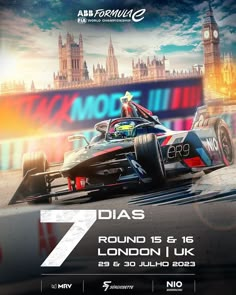 a poster for the british grand prix in london