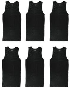 PRICES MAY VARY. 6 Packs-Tag Free Ribbed Knit Soft, Stretchy, uitable for casual/sports wear- Keep you Cool and Dry Size classification: US Size (New improved Size 1/20/2022) Gelante Adult Man's 100% Cotton Tank top, Workout Athletic Sleeveless Muscle Tee Under Shirt. Double stitched on all the opening for long lasting use. Our Tank Top are soft, stretchy and breathable great for everyday, all season long! Tank Top Workout, Under Shirt, Undershirt Tank Top, Top Clothing, Muscle Tee, Cotton Tank Top, Sports Wear, Muscle Tees, Athletic Men