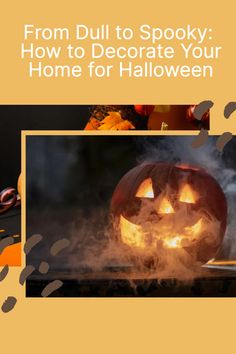 how to decorate for Halloween Stylish Halloween Decor, Hanging Bats, Themed Rooms, Fog Machine, Element Of Surprise, Spooktacular Halloween, Pumpkin Face