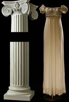 Greek Inspired Dress, Ancient Greek Clothing, Architecture And Fashion, Greek Dress, History Architecture, Dior Haute Couture, Designer Evening Dresses, Gianfranco Ferre, Greek Clothing