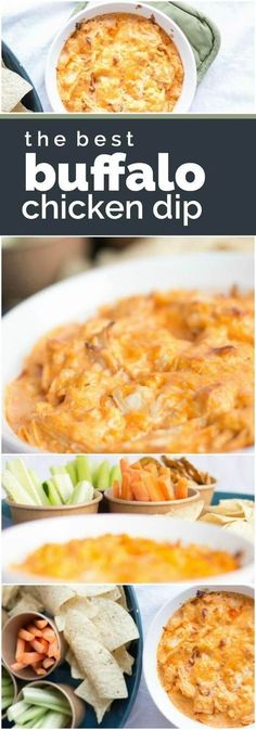 the best buffalo chicken dip recipe is so easy to make