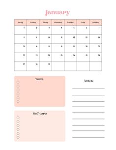 a printable calendar for january and december