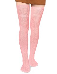 Size: One SizeMaterial: 20% Stretchy Yarn, 80% cottonMachine WashPacking List:1*pair of Thigh High Socks Pink Thigh High Socks, Plus Size Thigh High Socks, Thigh High Sock Boots, Sparkle Socks, Thigh Socks, Plus Size Tights, Lace Stockings, Slouch Socks, Cable Knit Pattern