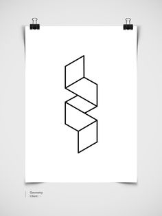 the letter s is made up of three intersecting lines in black on a white background