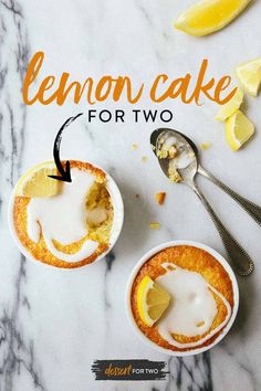 lemon cake for two with the title above it